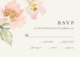 Garden roses - RSVP card